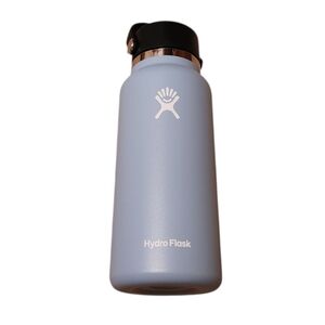 Hydro Flask 32 oz Blue/Black Wide Mouth Water Bottle with Flex Straw Cap